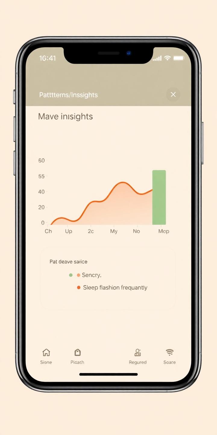 Patterns and insights screen